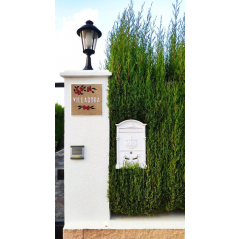 Buzón de correo btv para exterior aluminio Alhambra